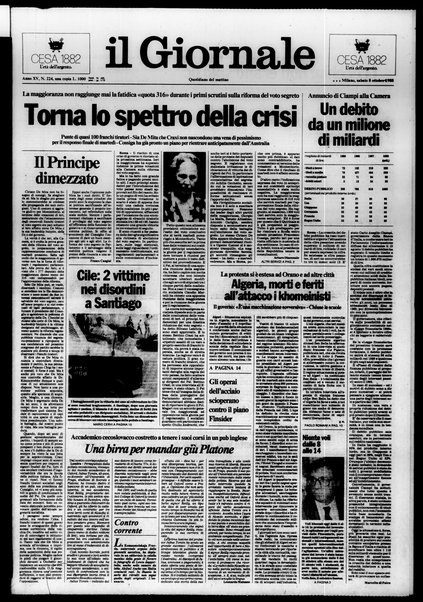 Il giornale : quotidiano del mattino